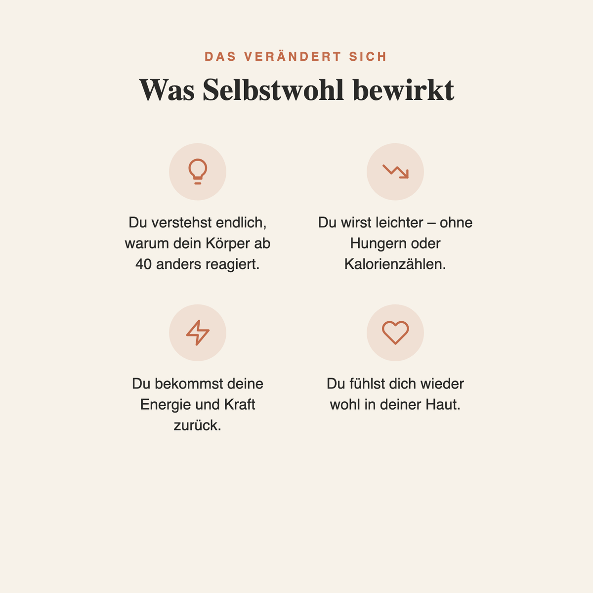 Was Selbstwohl bewirkt: verstehen, leichter werden, Energie zurückgewinnen, sich wohlfühlen